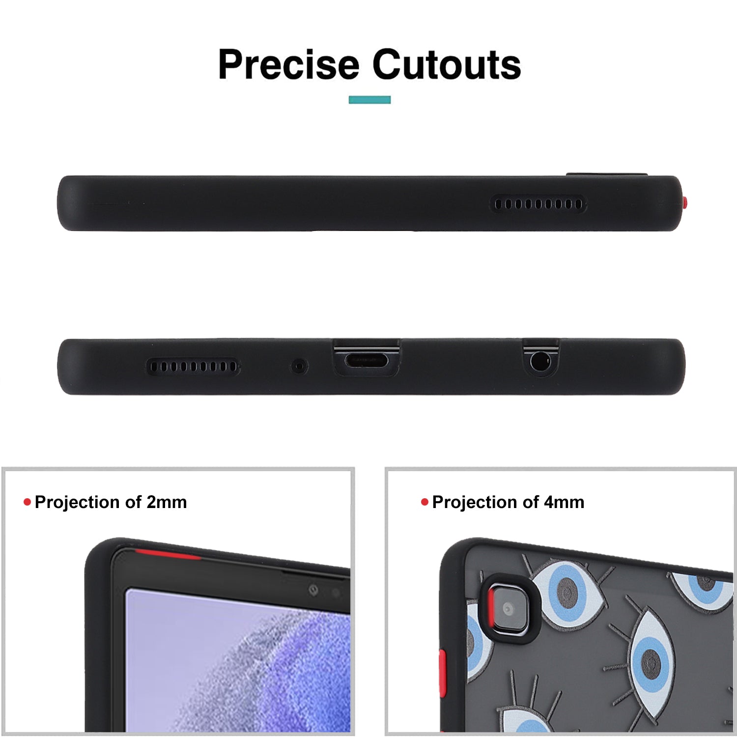 For Samsung Galaxy Tab A7 Lite 8.7-inch T225 T220 Tablet Case Skin-touch Pattern Printing PC TPU Cover For Samsung Galaxy Tab A7 Lite 8.7-inch T225 T220 Tablet Case Skin-touch Pattern Printing PC TPU Cover
